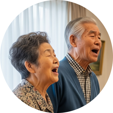 おじいちゃんとおばあちゃんの写真